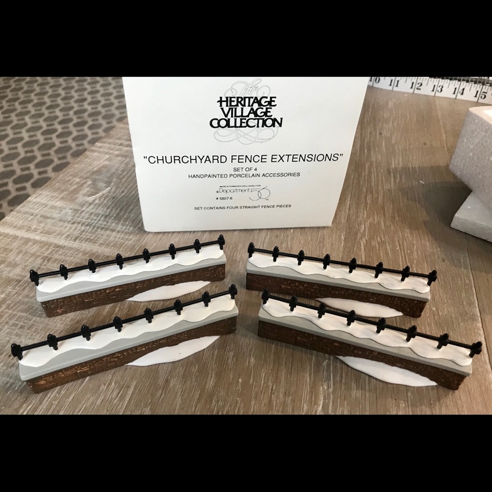 Dept56 Heritage Village CHURCHYARD FENCE EXTENSION